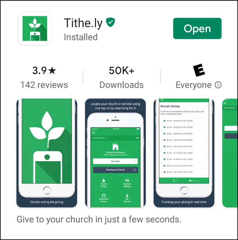 tithe.ly app